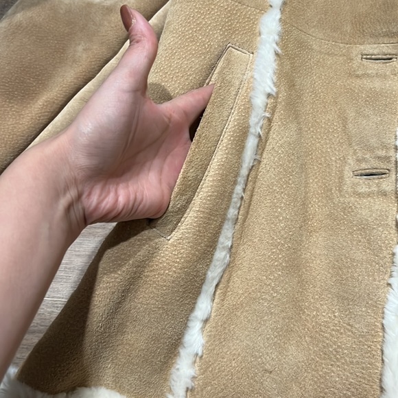 Wilson’s leather suede shearling jacket, size S - Picture 3 of 8